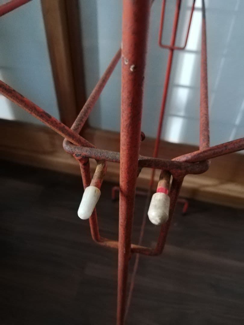 昭和初期　レトロなアイアン折り畳み式ハンガーラック　ガス管 パイプ