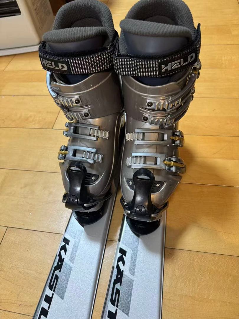 レディース　KASTLE ショートスキー　ファンスキー 90cm ブーツ24cm