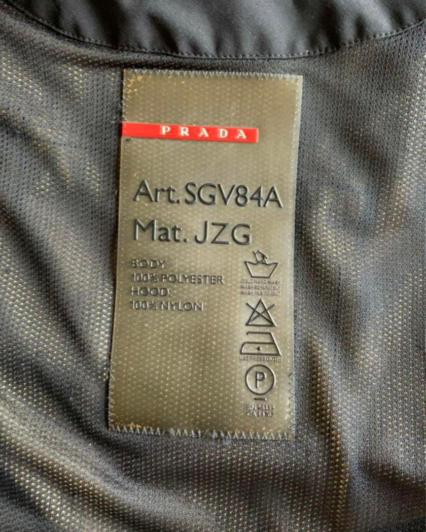 ☺*︎様 PRADA SPORT HIGH NECK ZIP BLOUSON 黒