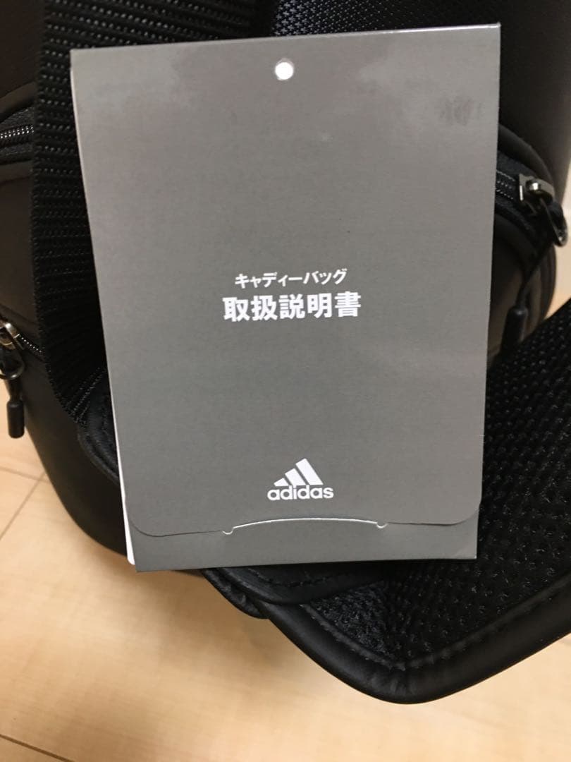 【新品未使用】アディダス ゴルフ XA217 マットPU キャディバッグ 黒