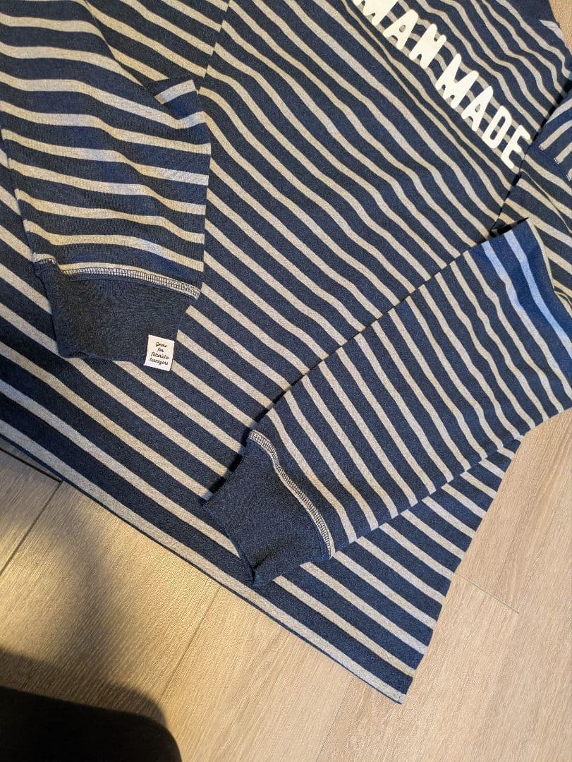 ヒューマンメイド ヘンリーネック長袖カットソー