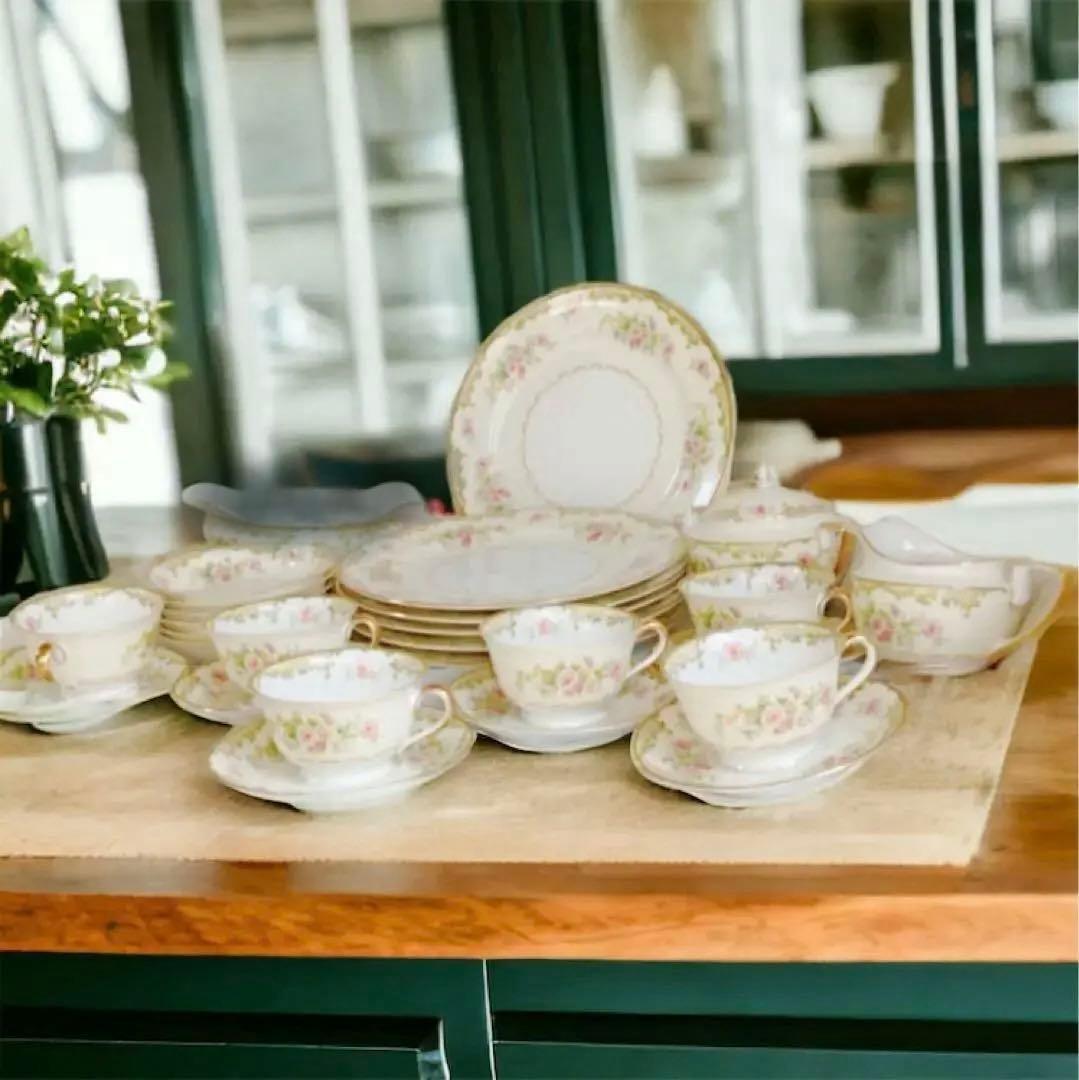 オールドノリタケ　ティーカップ＆ソーサー　食器セット アンティーク ビンテージ