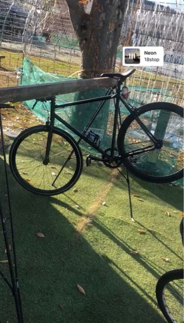 ブラック ピストバイク 700C