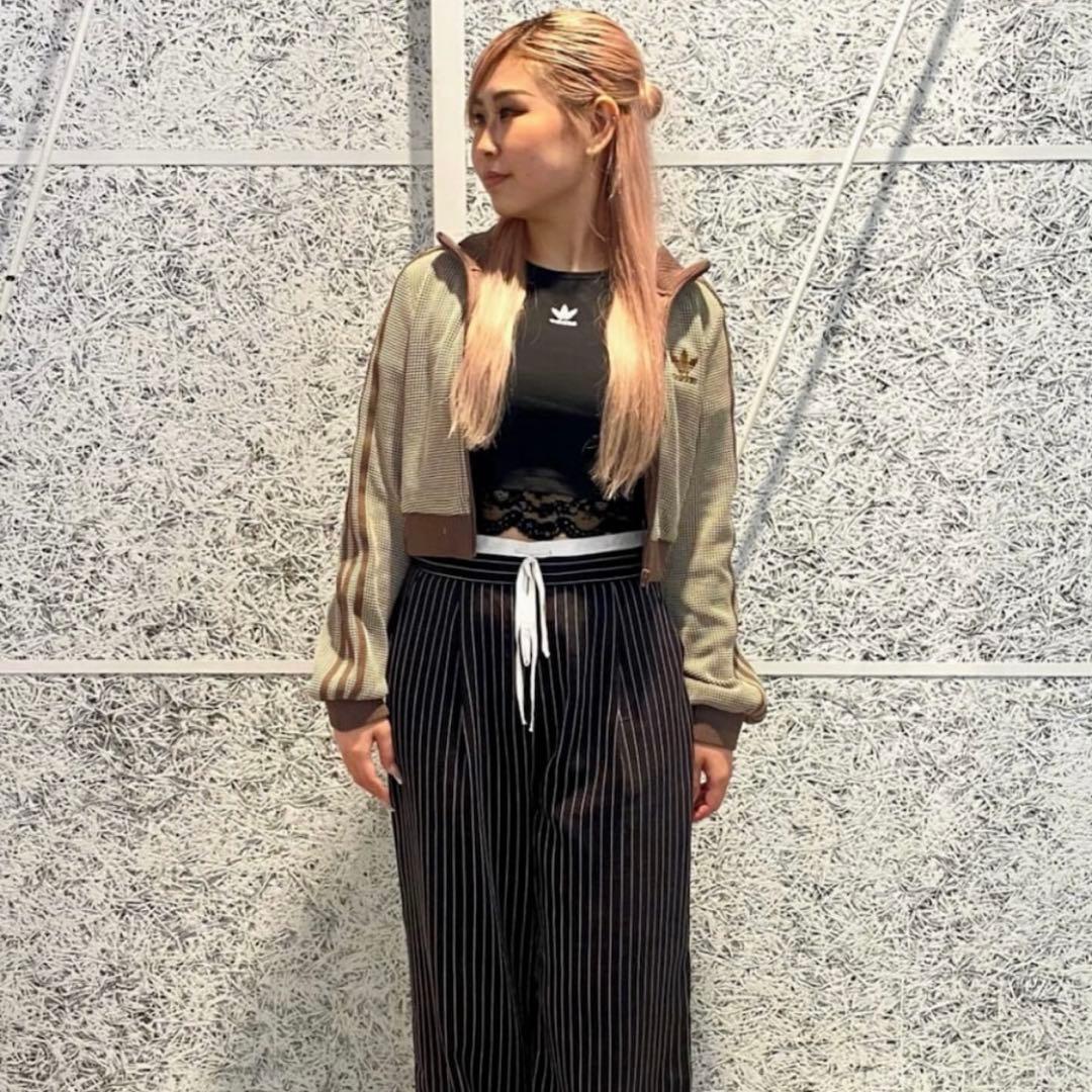 m.՞・·・՞ adidas クロップトラックトップジャケット