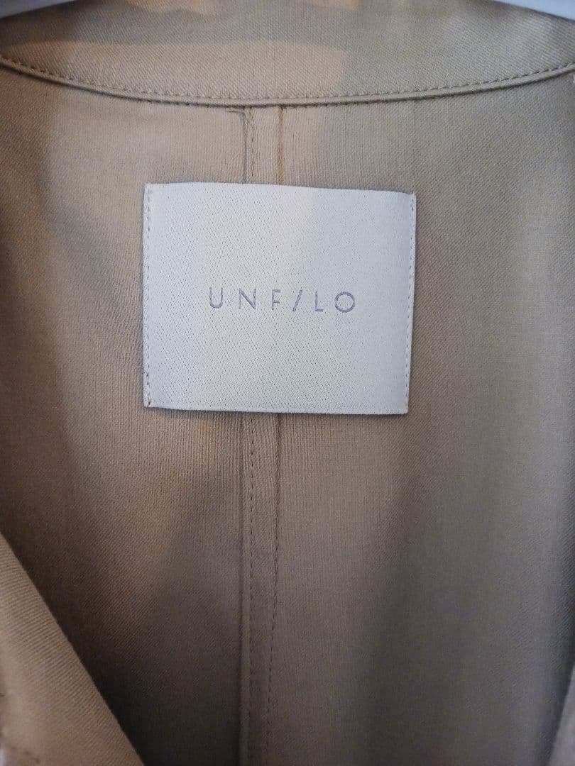 UNFILO 【洗える】ショート トレンチコート　Sサイズ キャメル