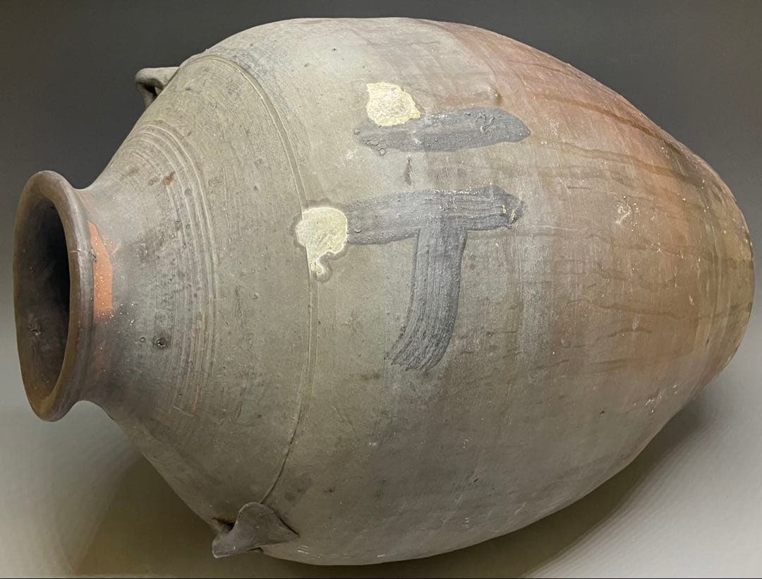 古南蛮　双耳南蛮壺　双耳壺　耳付壺　特大　43cm p3308