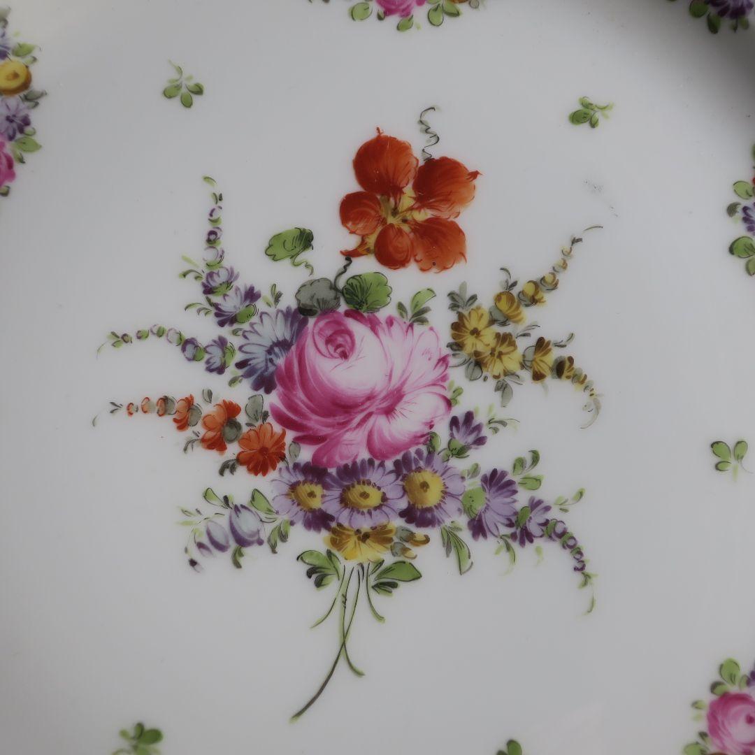【美品】ドレスデンの大皿プレート（25cm）★1900～1930年製