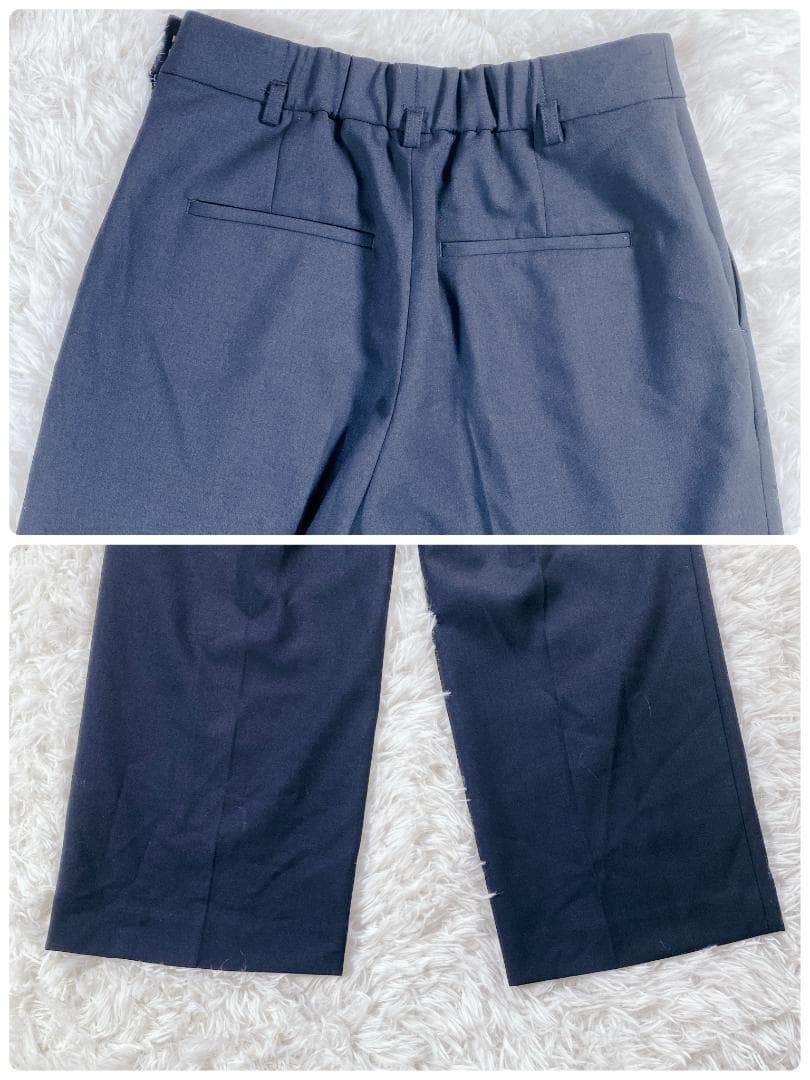 美品 グリーンレーベルリラクシング ノーカラーレディース スーツ 2ピース