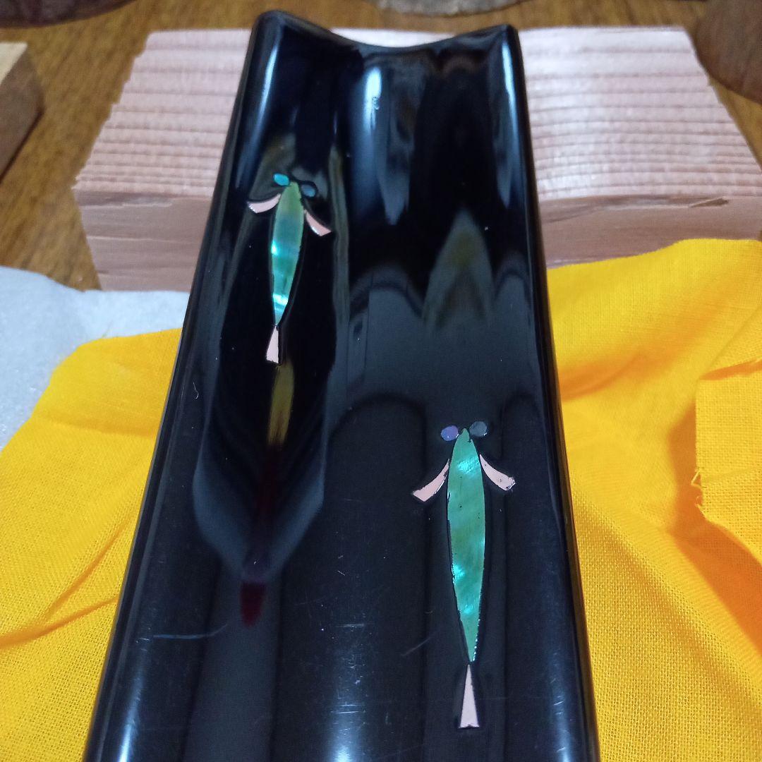 ☆新品 未使用☆金胎漆器 鋳金 筆皿文鎮 現代工芸作家 表 勝一 ヴィンテージ