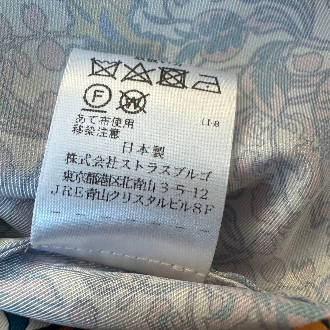 美品　STRASBURGO ストラスブルゴ　ボウタイブラウス　花柄　36