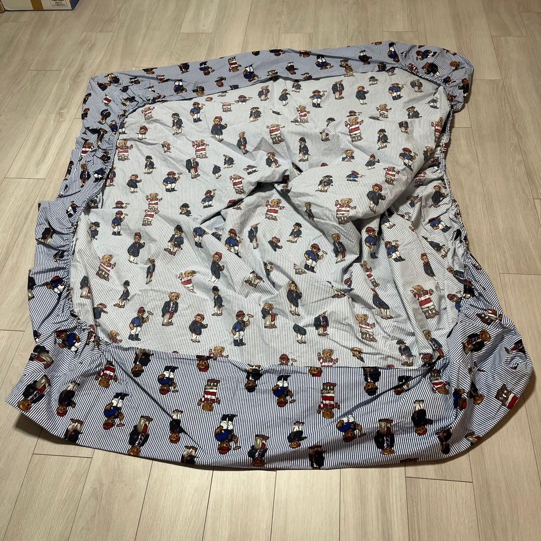 【未使用】ラルフローレン シーツ ポロベア　ワイドダブルサイズ