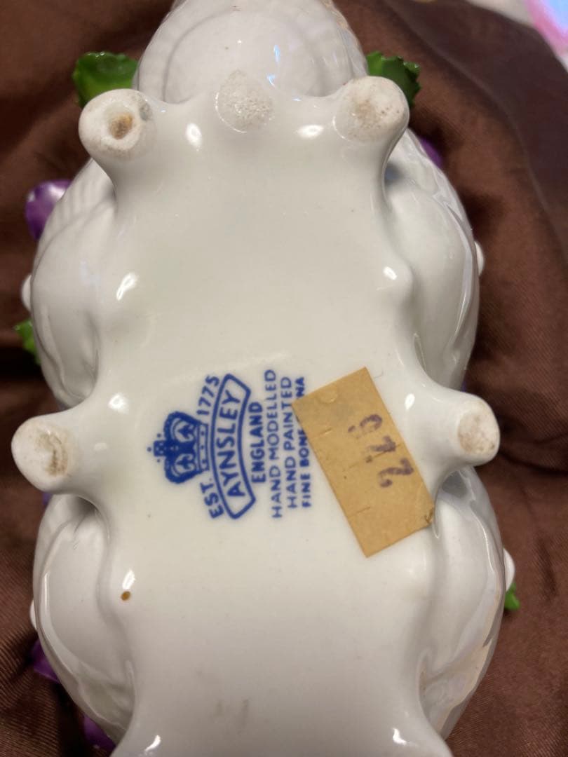 英国エインズレイ フラワーブーケ 陶花 オブジェ