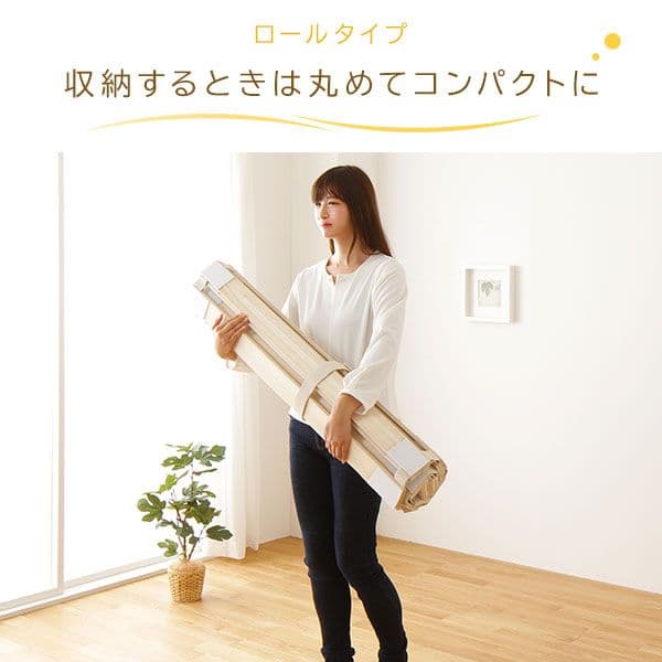 【送料無料】 すのこベッド 天然木 通気性 桐 軽量 ロール式 布団