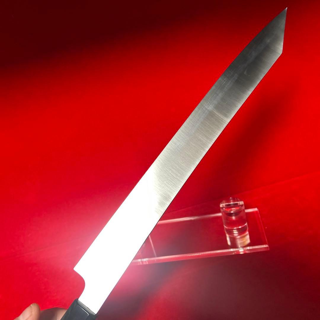 包丁　剣型切付　尺　鏡面仕上げ　切味抜群　箱付　未使用品