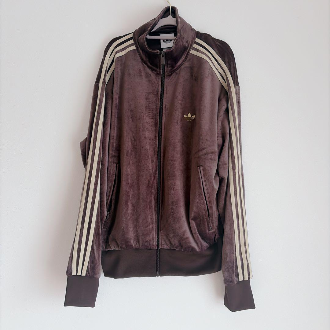 アディダス ファイヤーバード トラックトップ ベロア　ブラウン　M