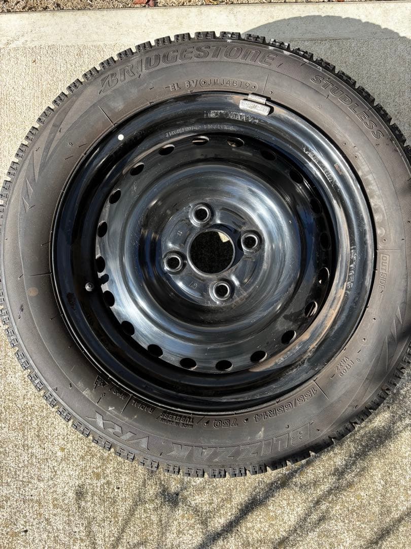 ①ムーヴ キャンバス　155/65R14 ２本スタッドレス