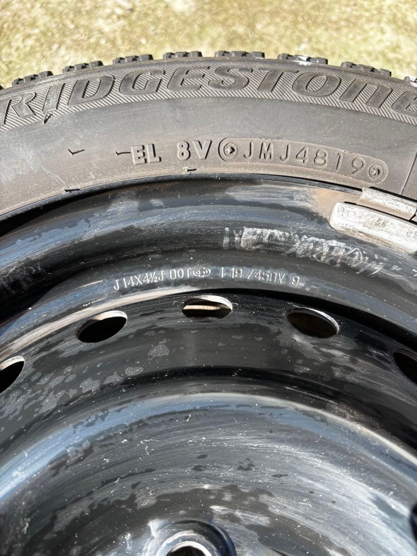 ①ムーヴ キャンバス　155/65R14 ２本スタッドレス