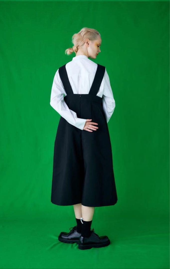 ENFOLD WIDE-CULOTTES OVER-ALLS グレー