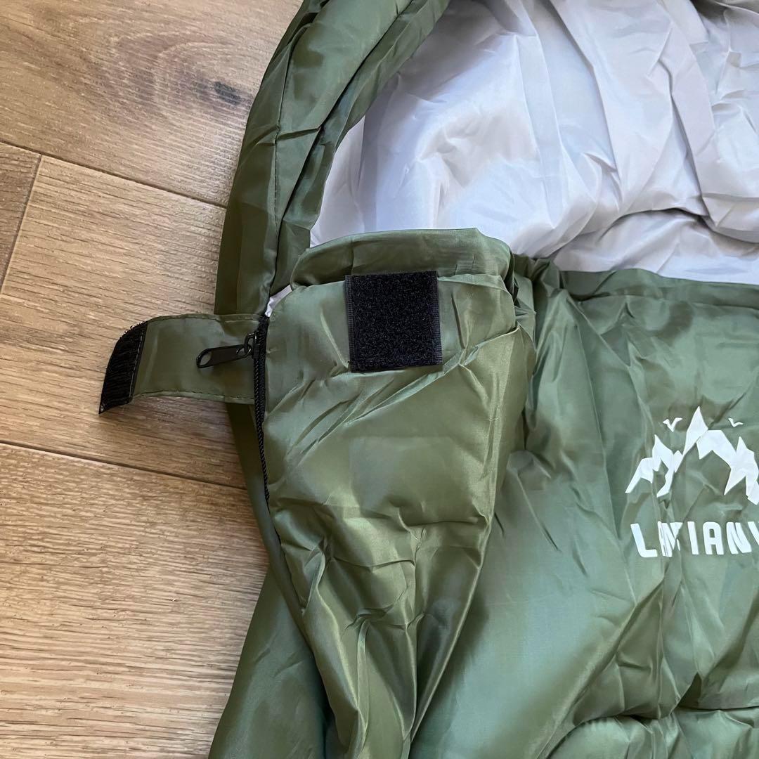 寝袋 4個 シュラフ 新品 封筒型 車中泊 軽量 アウトドア キャンプ 防災