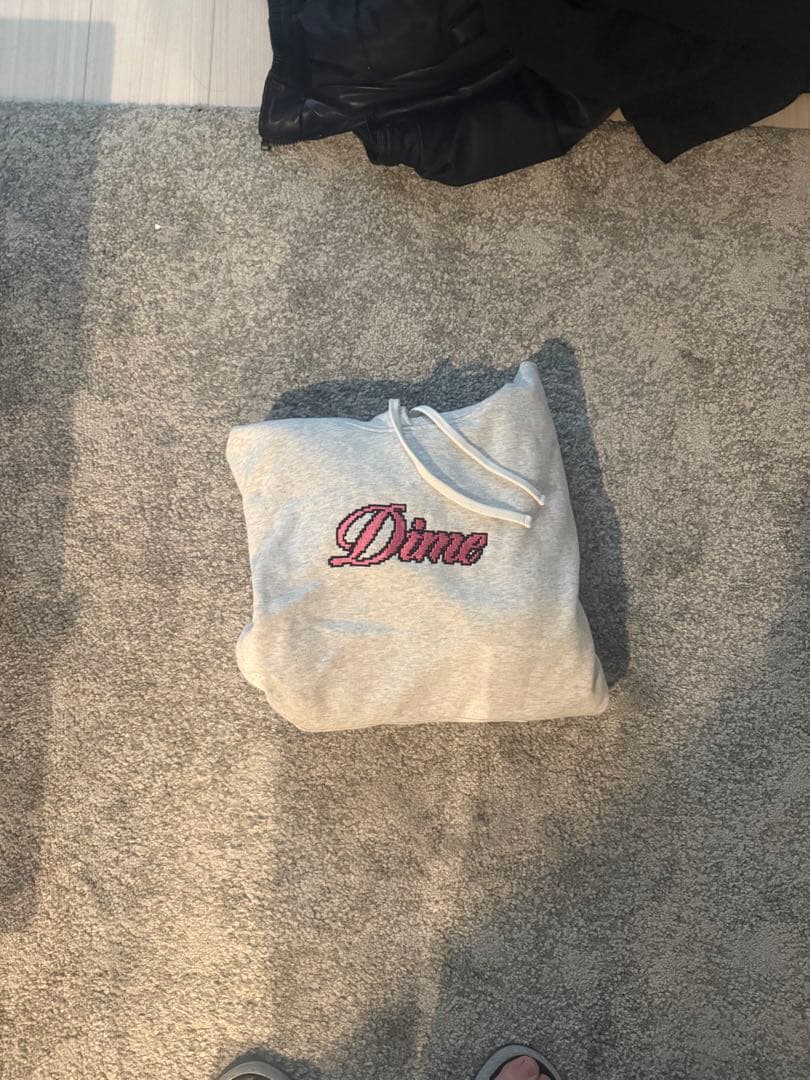 Dime パーカー　ピクセル　ピンク