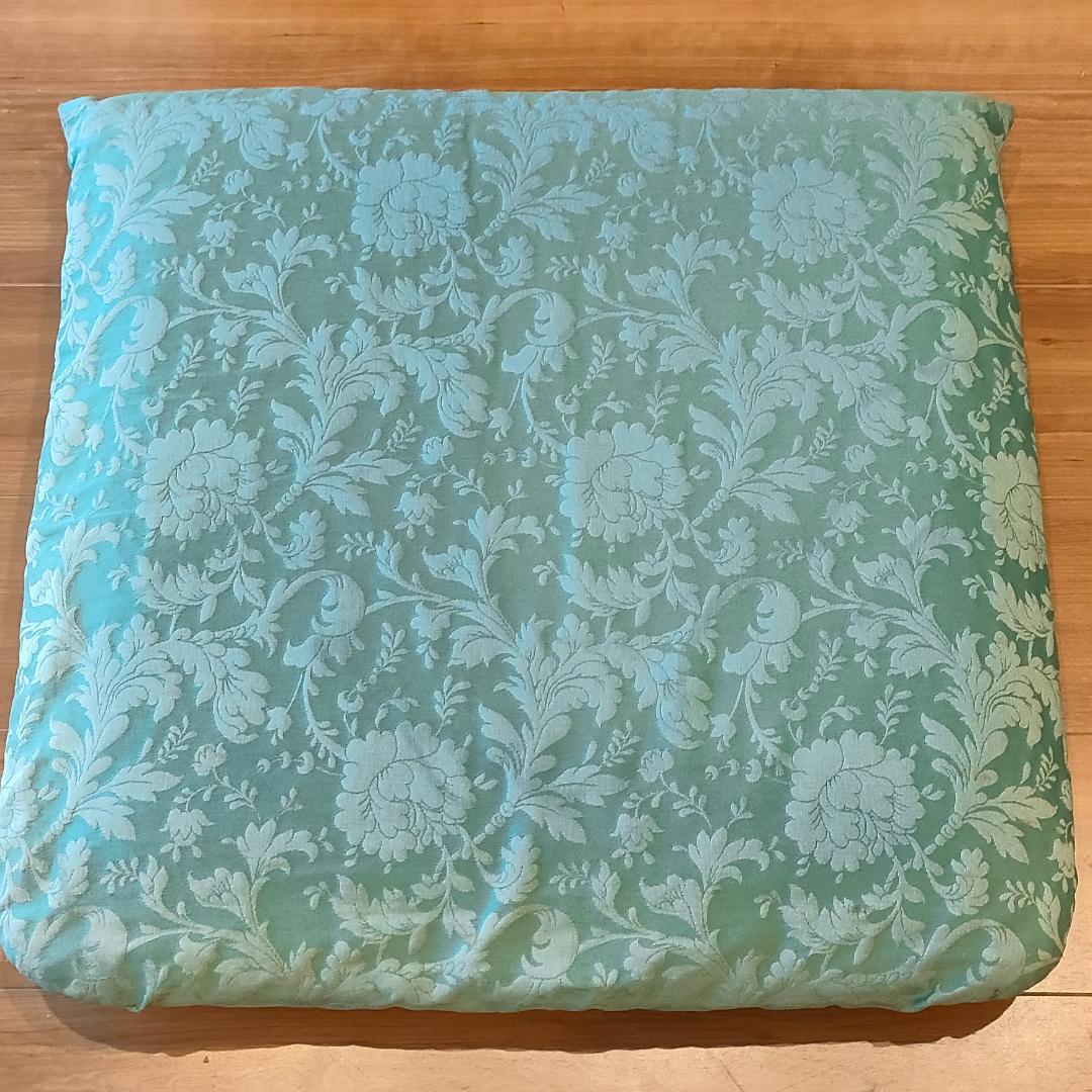 アンティーク　一人掛けソファ　ミントグリーン　ローチェア①