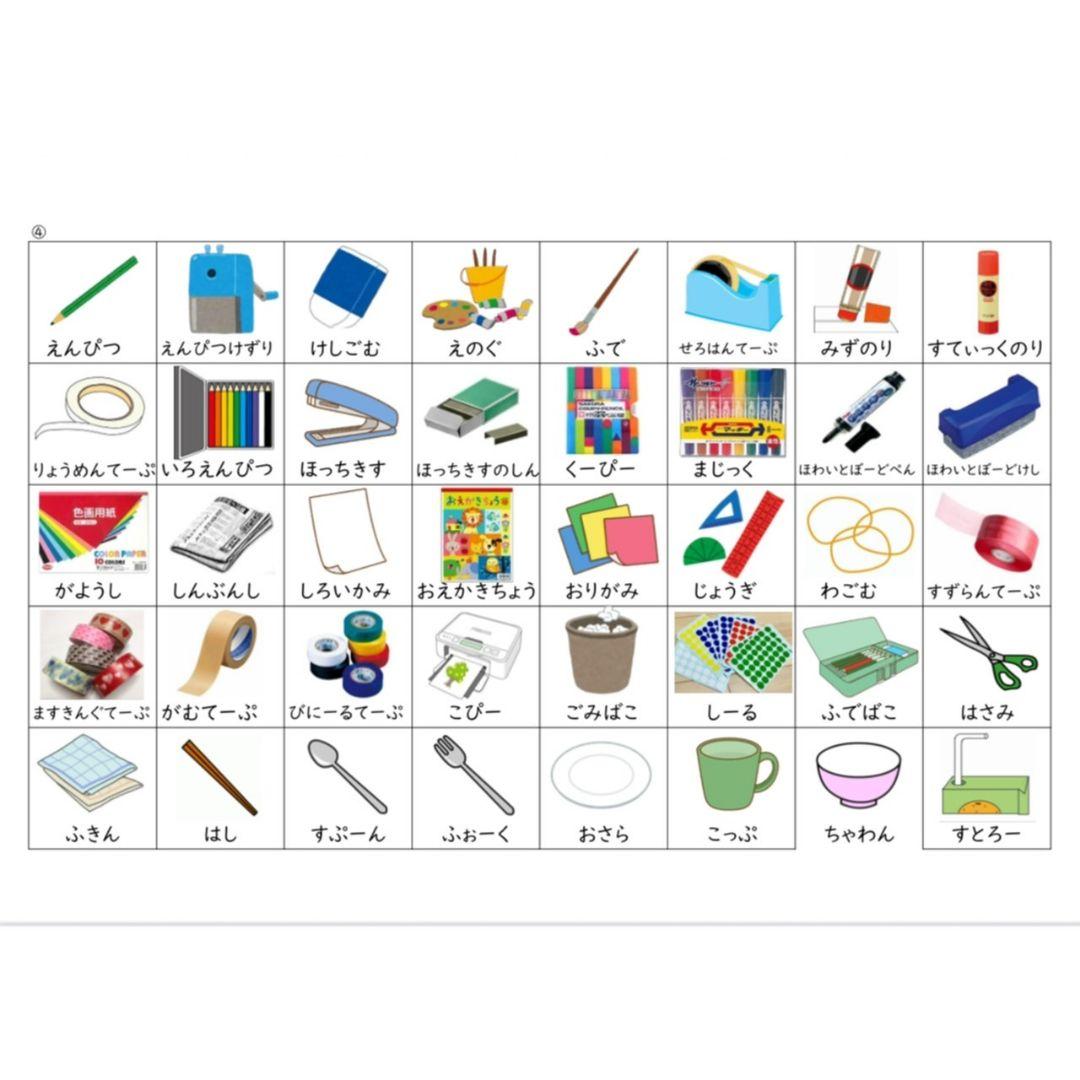 カットあり・大きめサイズ 絵カード360枚コミュニケーションセット PECS