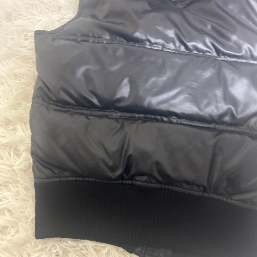 極美品　バーバリー ブルーレーベル ダウン ベスト メガチェック リアルファー