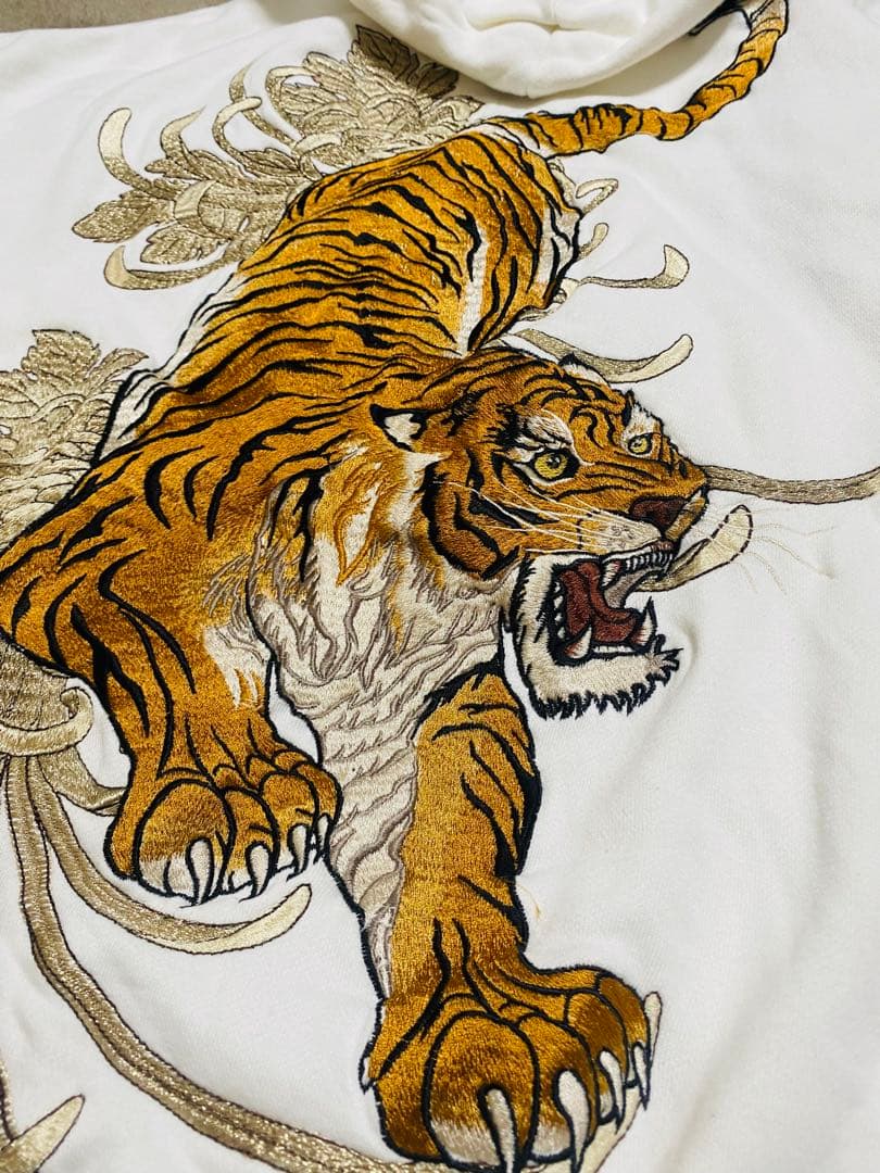 虎 絡繰魂 日本限定 パーカー スカジャン vintage unisex