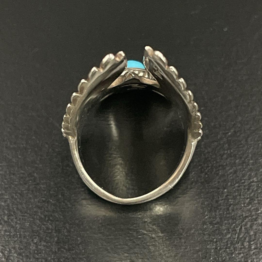 TADY&KING イーグルリング 銀縄 ターコイズ 指輪　金縄　シルバーリング