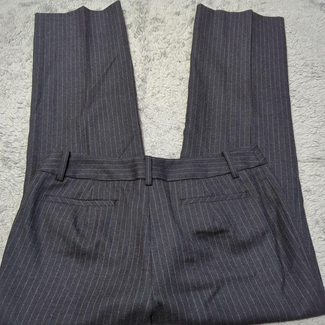 AOKI LES MUES セットアップスーツ　ストライプ　グレー　L　ウール