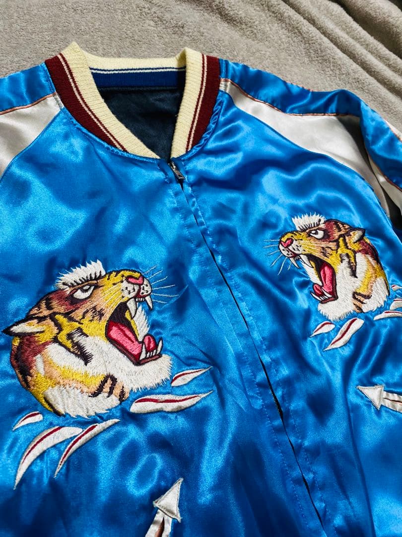 tepeeテーラー東洋 日本限定 スカジャン HAWAII 虎ワシ サテン