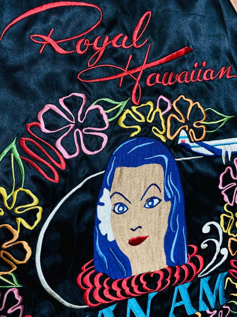 tepeeテーラー東洋 日本限定 スカジャン HAWAII 虎ワシ サテン