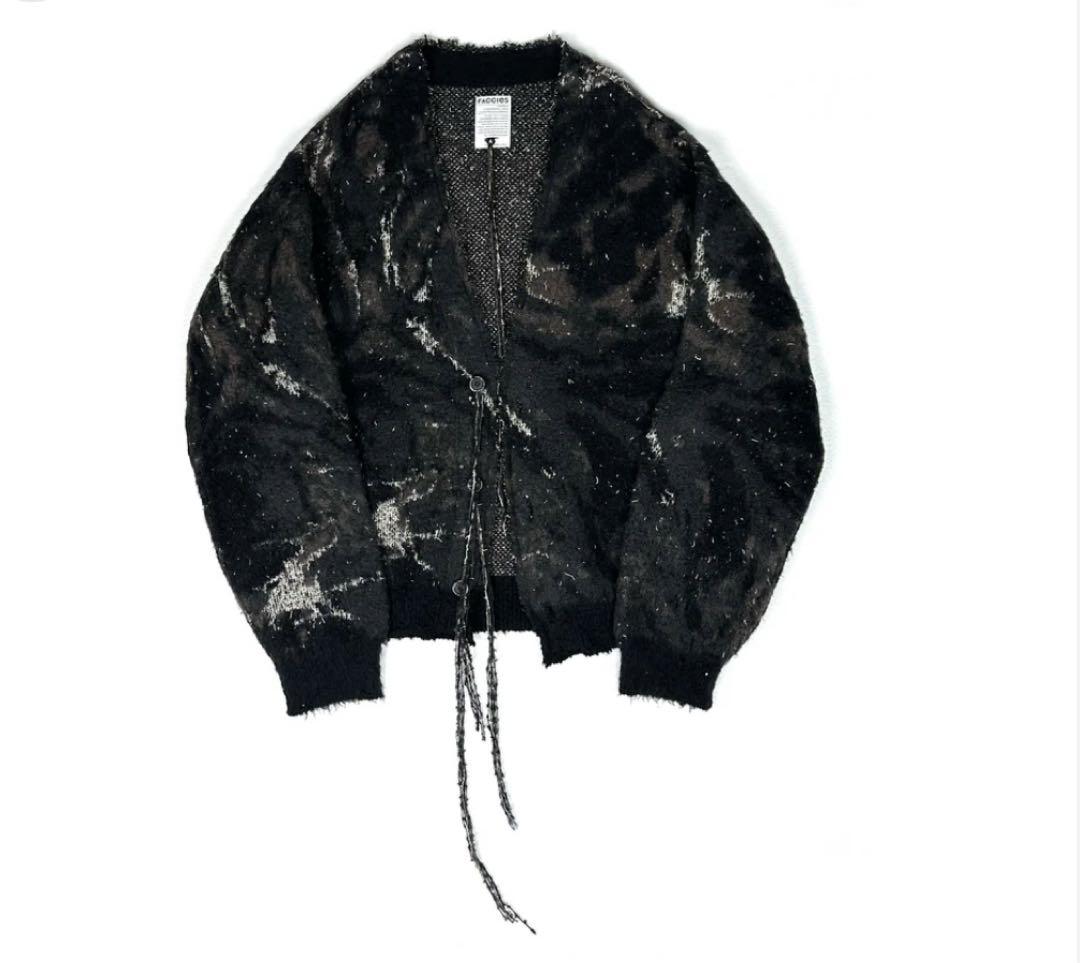 トップス FACCIES Marble pt shaggy cardigan MUZE