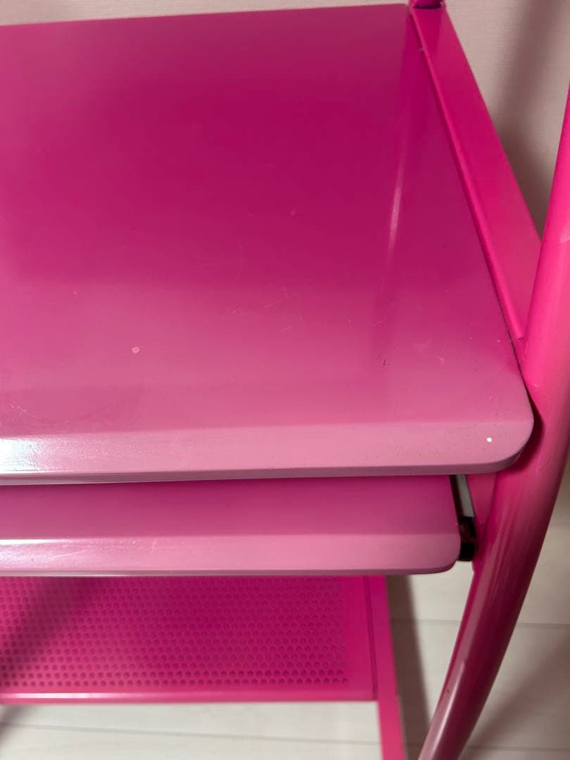 ゲーミングテーブル ピンク