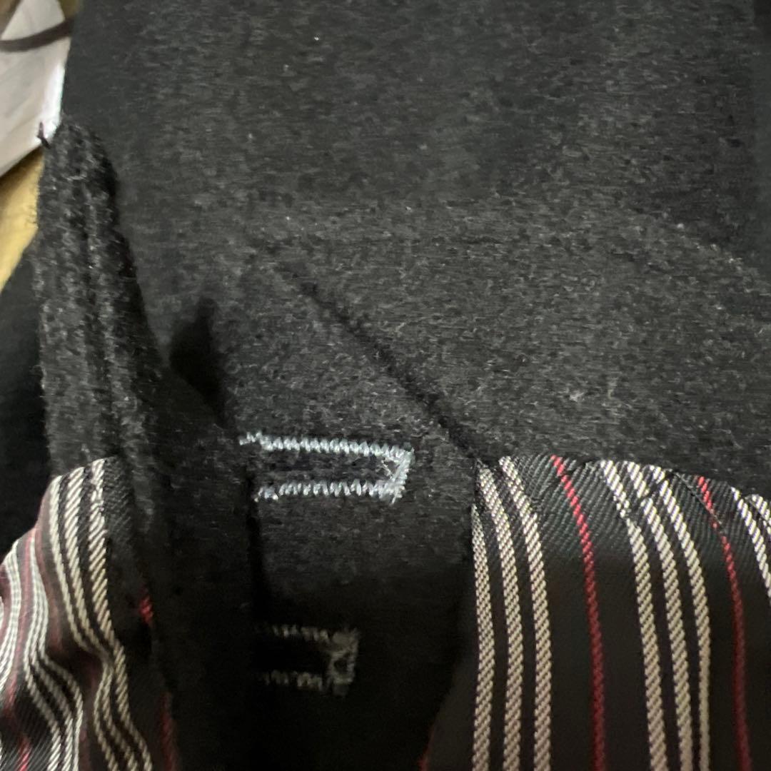 BURBERRY BLACKLABELシルバーボタンのチェスターコートL