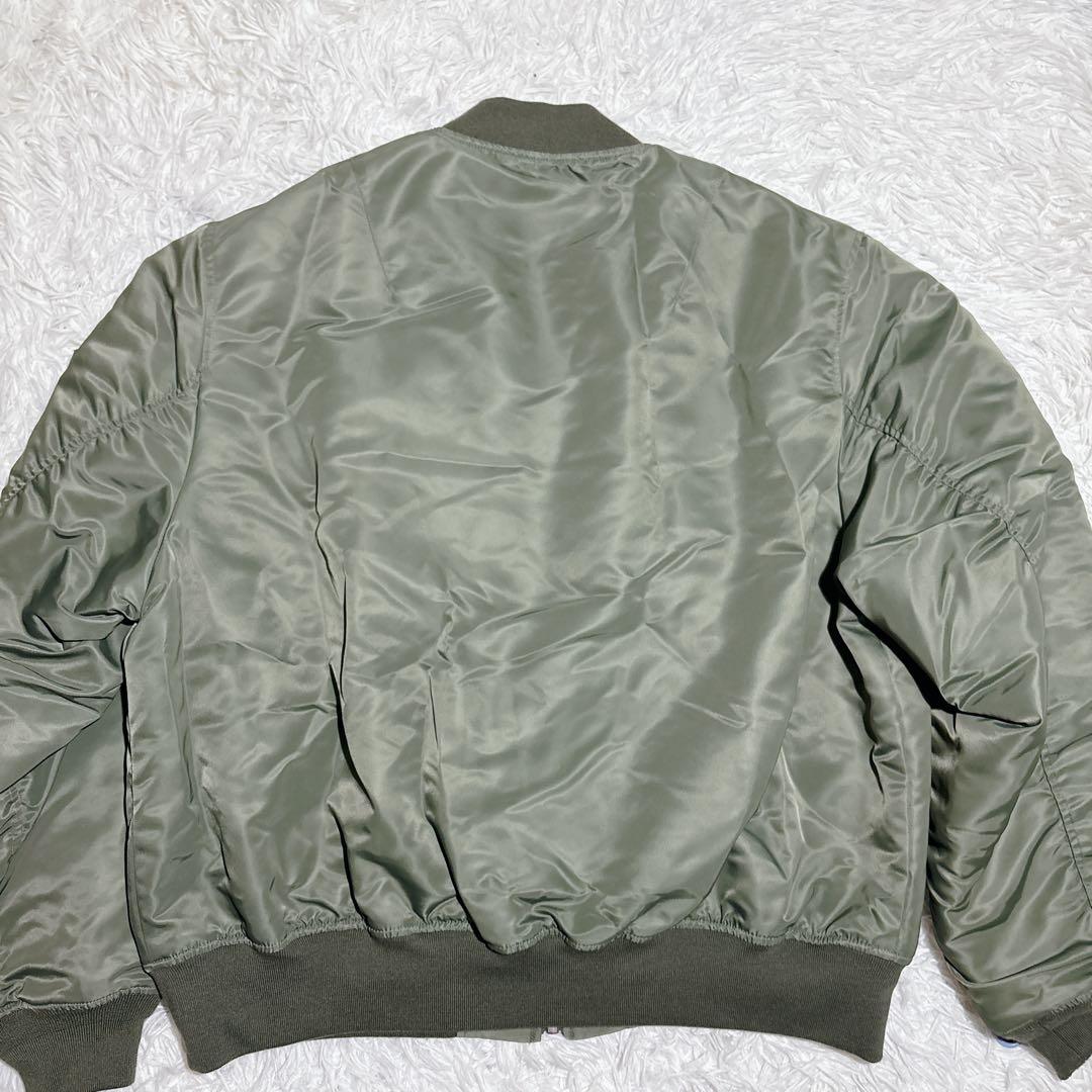 美品 PAL パル MA1 ミリタリー ジャケット カーキ 大きいサイズ