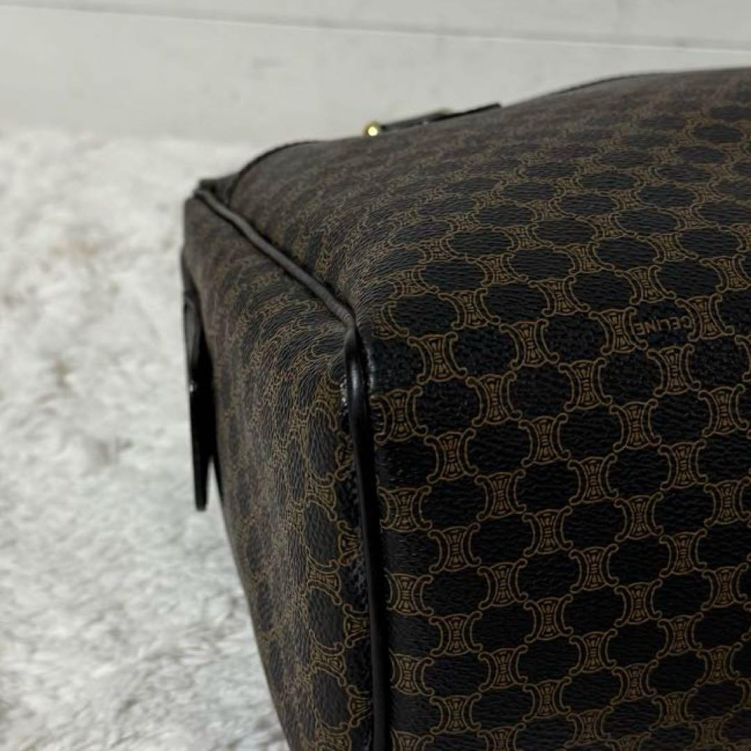 ⭐️極美品⭐️　CELINE　マカダム　ミニボストンバッグ　PVCレザー