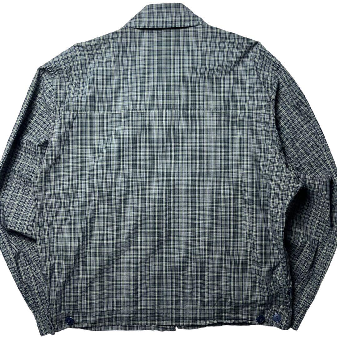90s チェック スウィングトップ ドリズラー ジャケット ブルゾン 古着 短丈