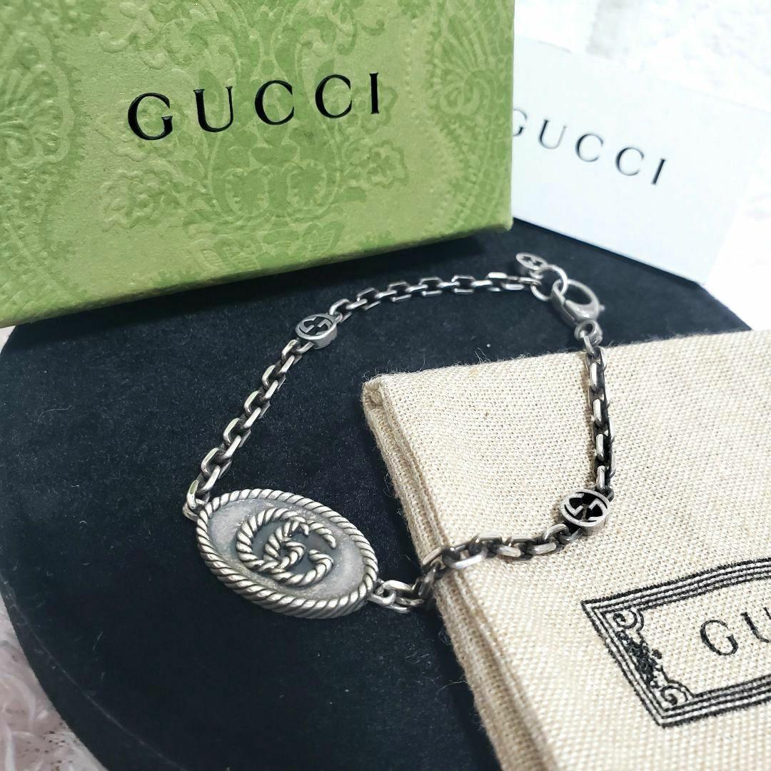 GUCCI グッチ ダブルジー マーモント ブレスレット クローム