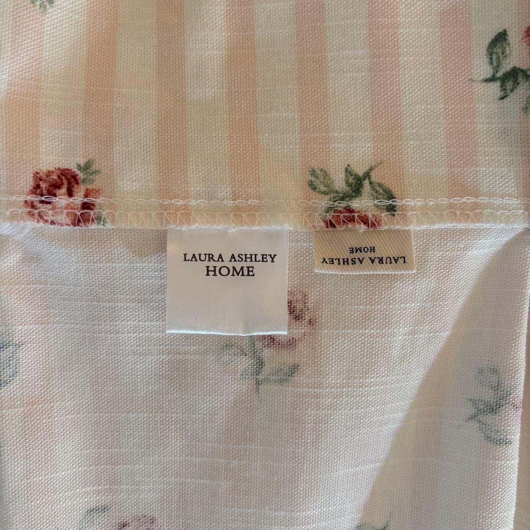 ローラアシュレイ カーテン中古 約100×138cm×4枚 花柄 綿100%