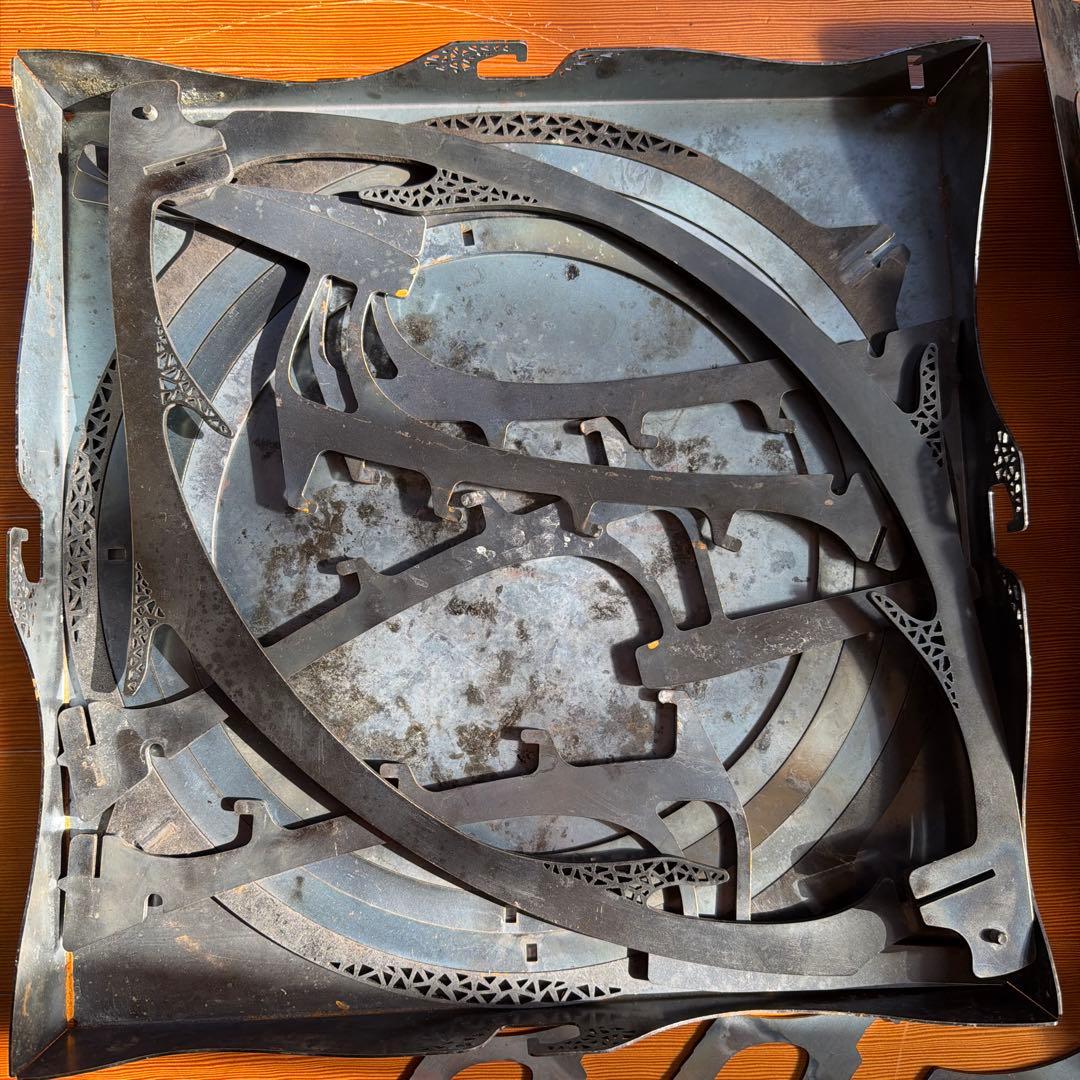 トリパスプロダクツ グルグルファイアL焚き火台 オプション、収納バッグ付き