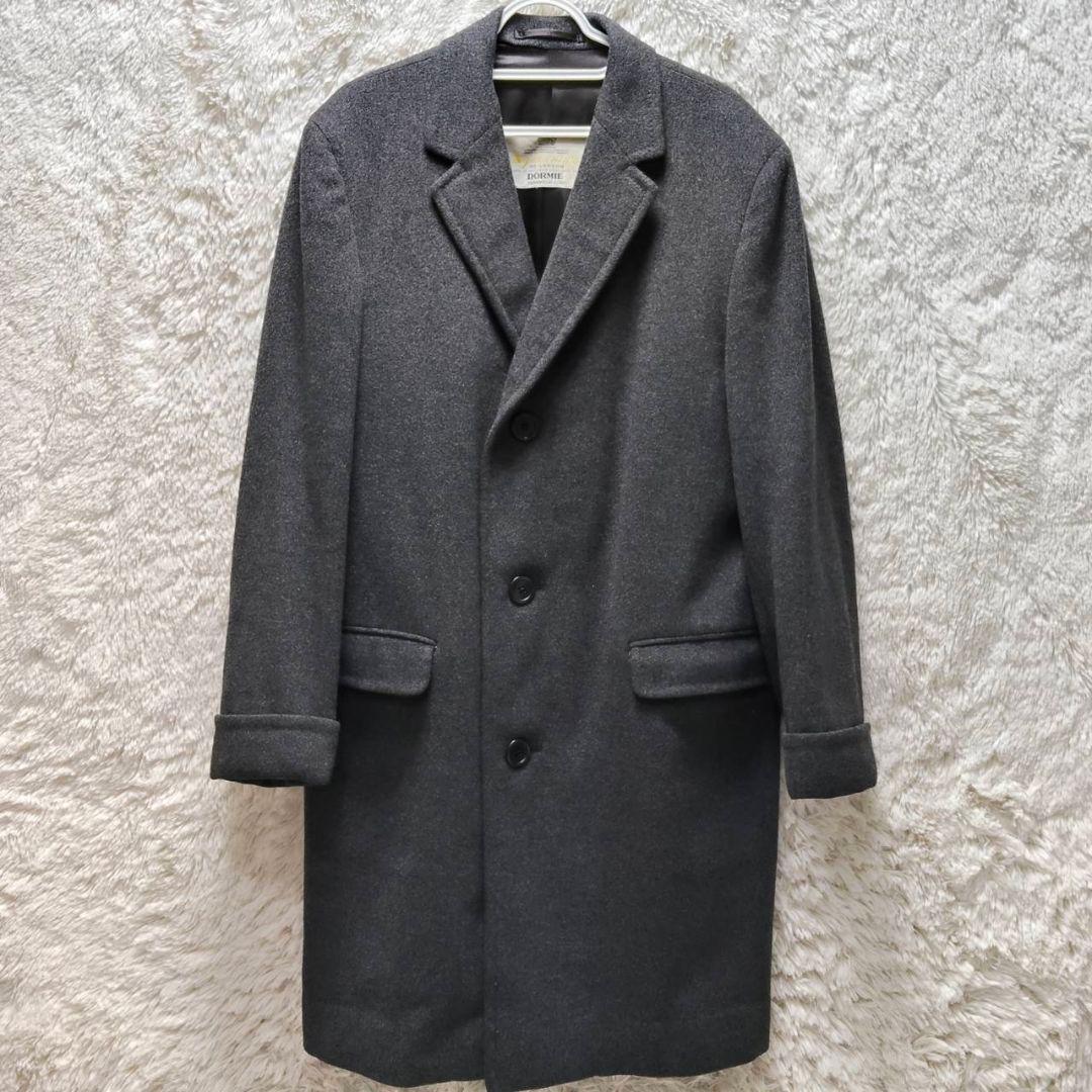 アクアスキュータム チェスターコート ピュアラムウール 英国製 グレー 極美品