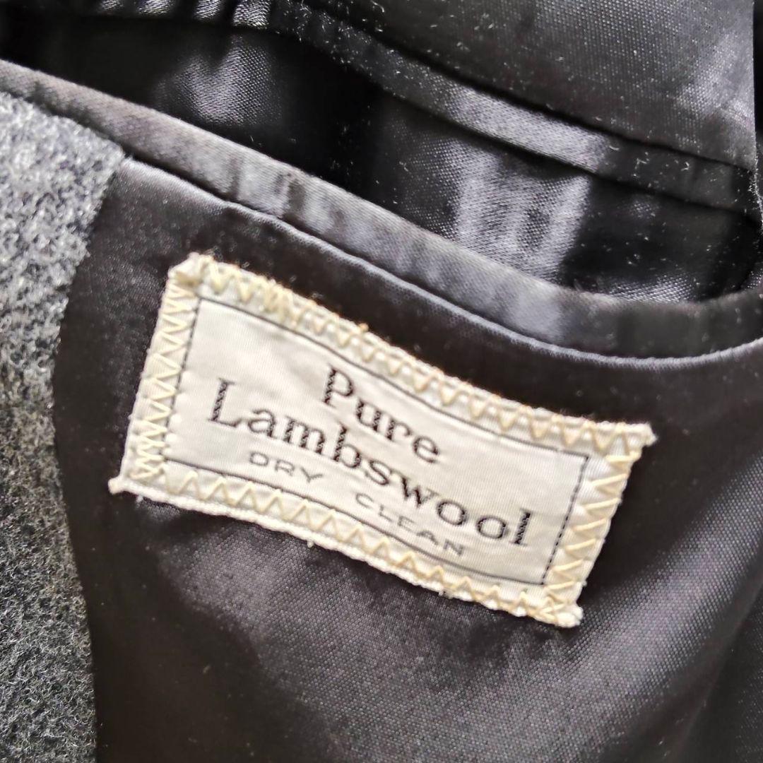アクアスキュータム チェスターコート ピュアラムウール 英国製 グレー 極美品