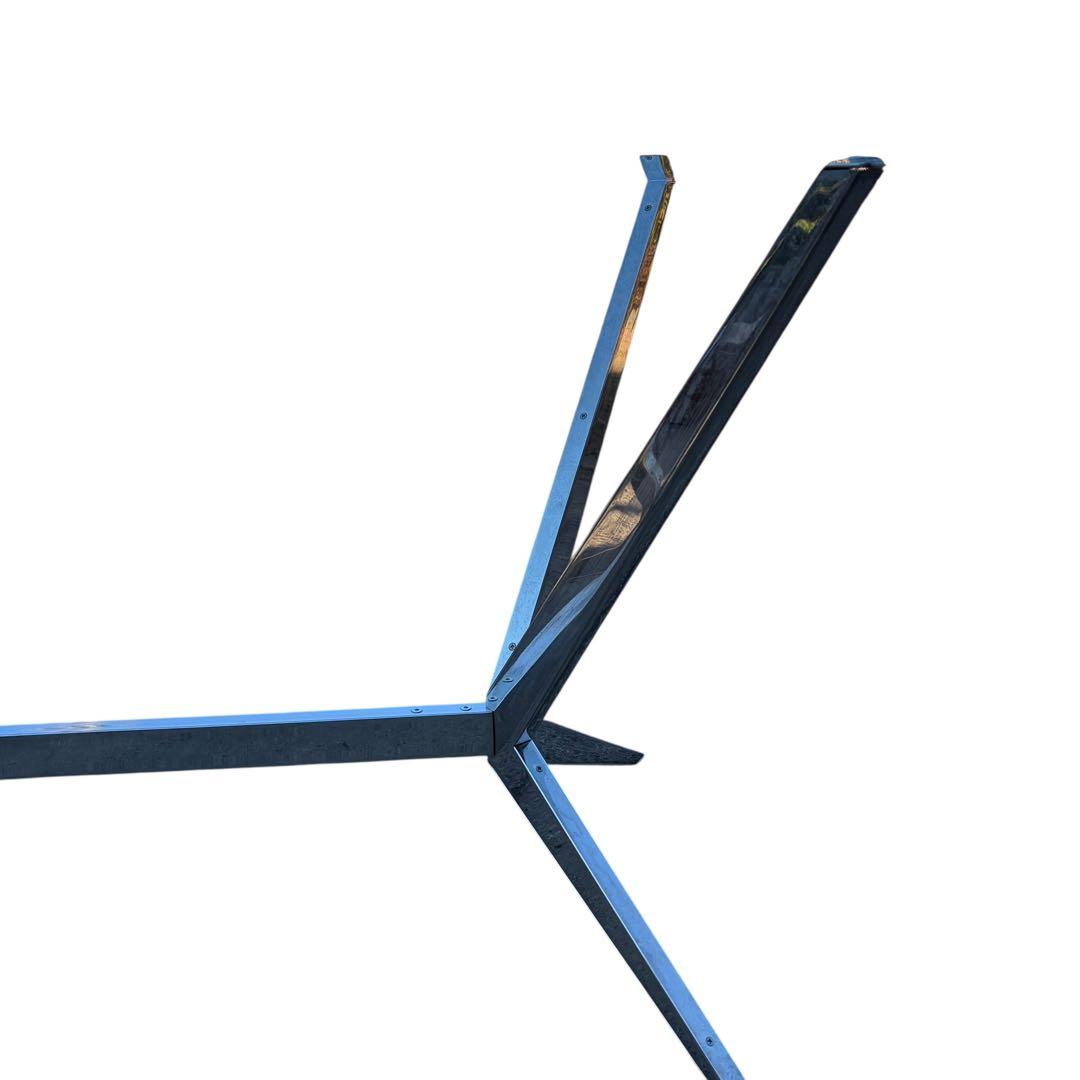 【美品】カリガリス ガラス天板ダイニングテーブル