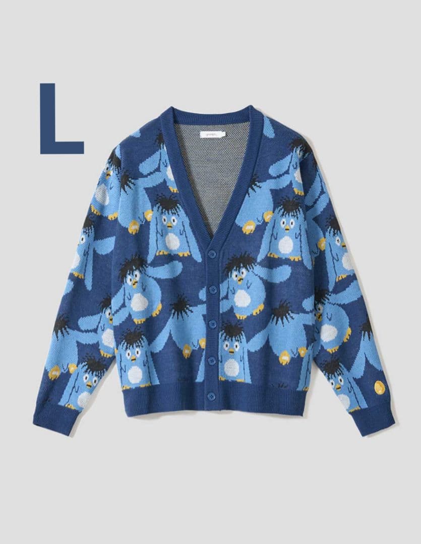 グラニフ 幽遊白書 ジャガードニットカーディガン プー L