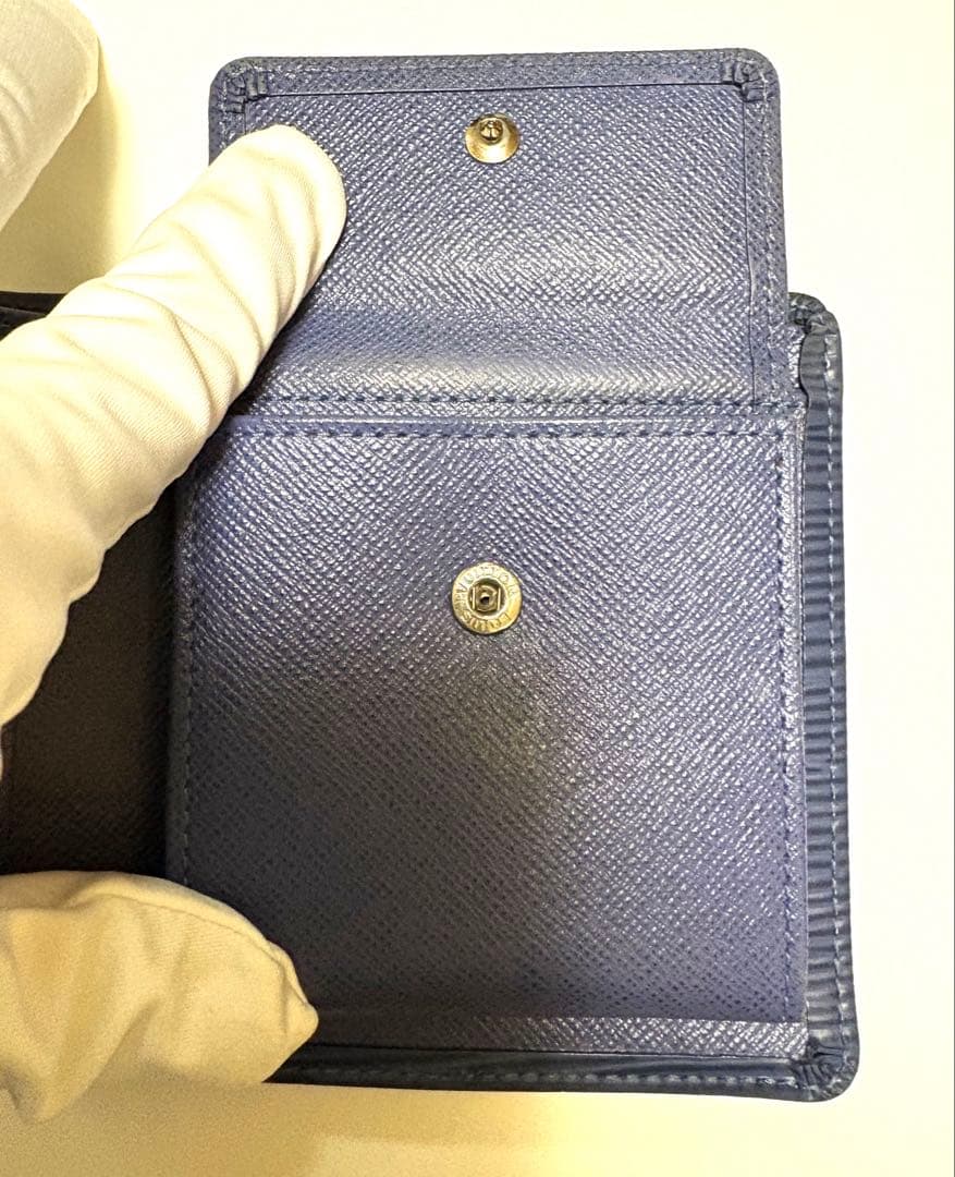 専用　Louis Vuitton エピ　ネイビー 二つ折り財布