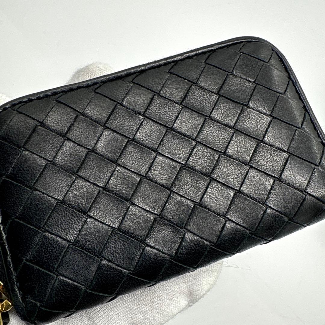 美品✨ボッテガヴェネタ イントレチャート ケース 黒