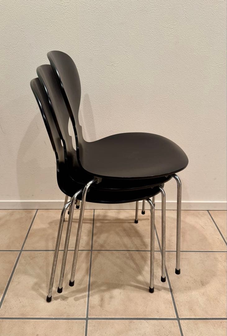 み*け様 フリッツハンセン アントチェア ブラック 4本脚（2/3)