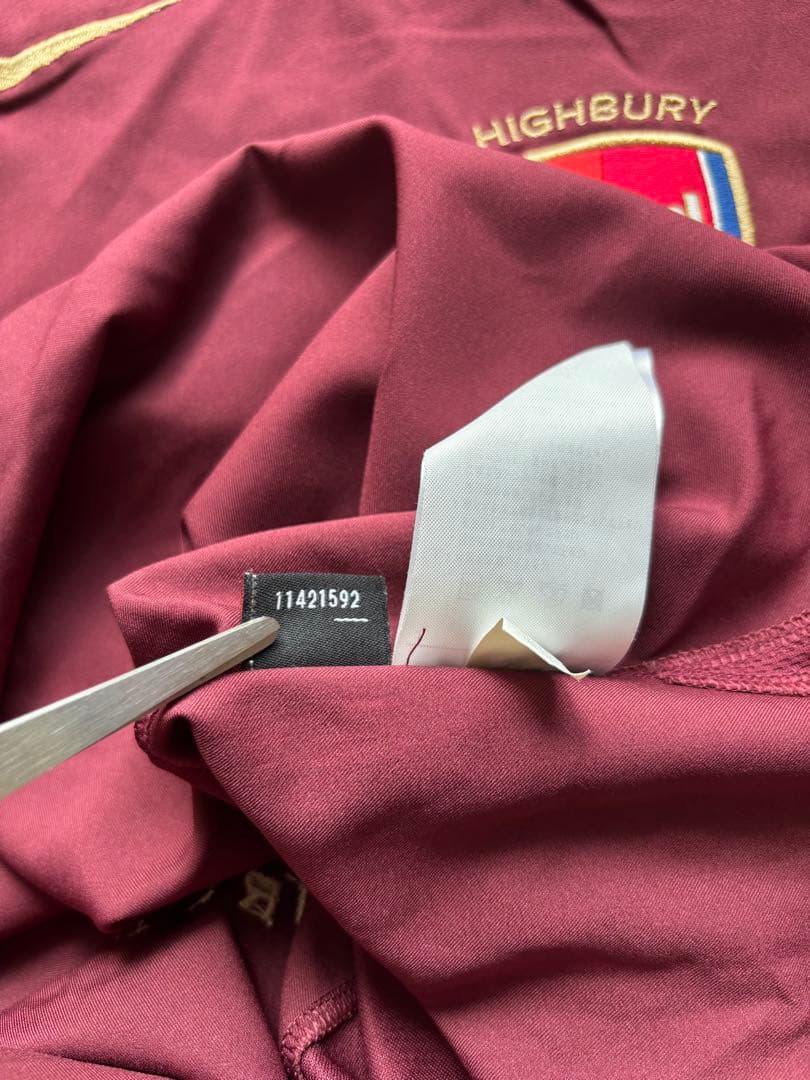 国内正規品　05-06 アーセナル　ナイキ　ユニフォーム　ハイバリー　Lサイズ