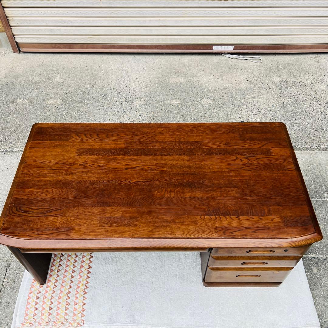 文机　座机　デスク　テーブル　鍵付き　レトロ